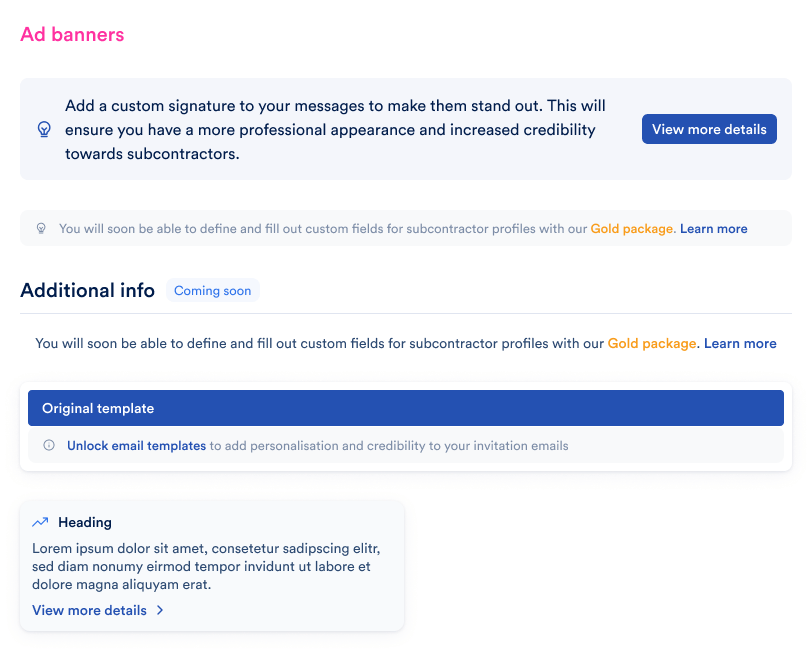 Design of ad banners